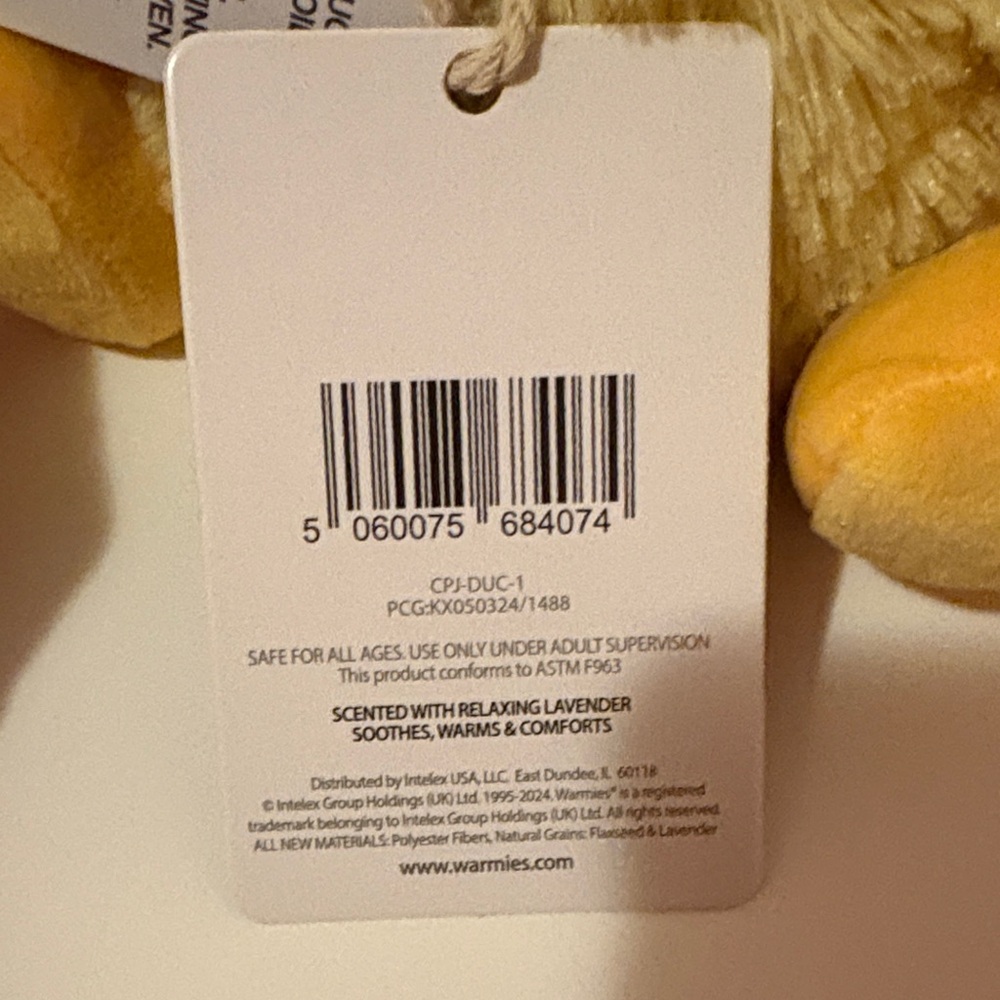Warm Yellow Plush Duck - Picture 4 of 4